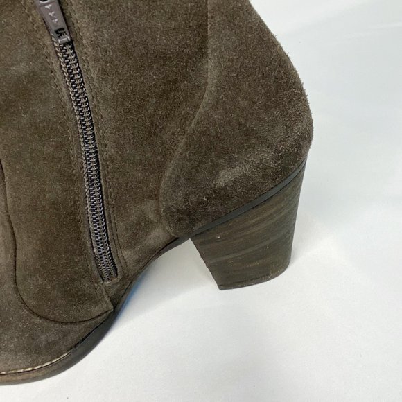 Paul Green Munchen Womens Brown Suede Block Heel Ankle Boots US 8 - Picture 5 of 11